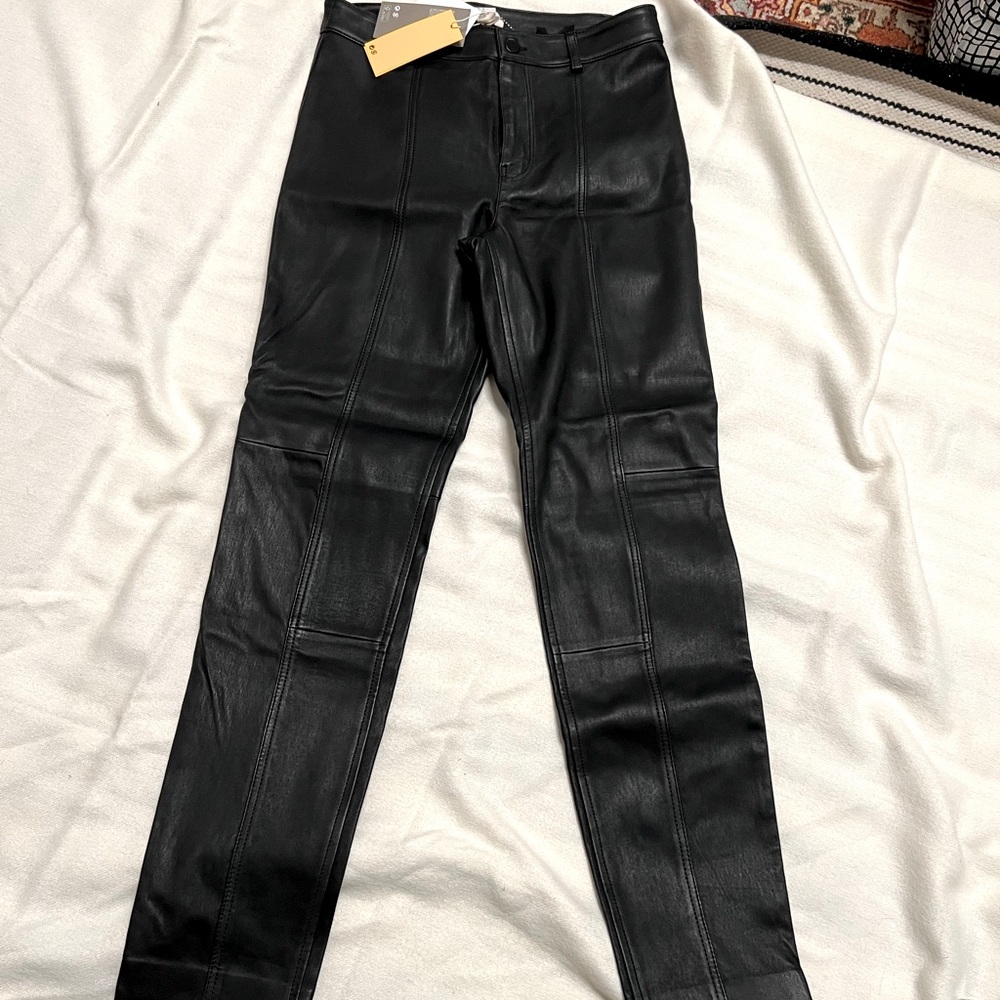 NWT Genuine Leather H&M skinny pants size 10